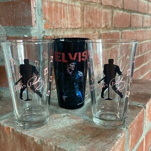 Elvis official EPE glass mugs